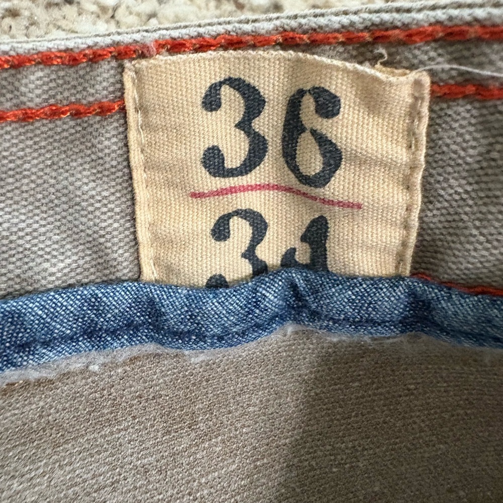 Red Head Brand Co Jeans 38x34 Khaki Straight Leg Workwear Outdoor - Picture 6 of 9